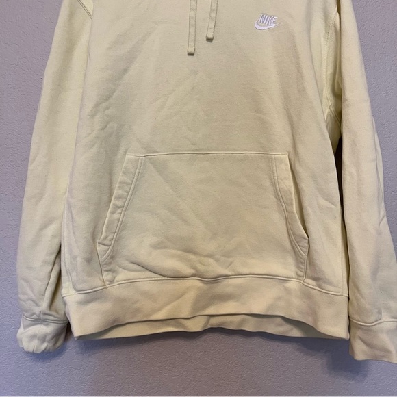 Nike Fleece Yellow Hoodie With Front Pocket Men's Size Large - Picture 7 of 12